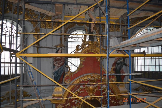 Реставрация Андреевской церкви. Фото: В. Кириленко