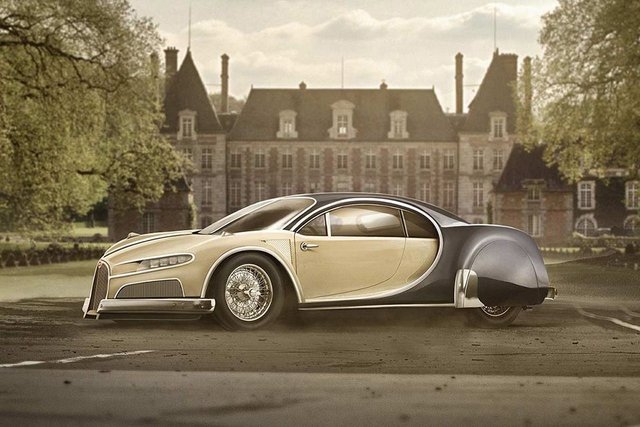 Bugatti Chiron + VW Beetle