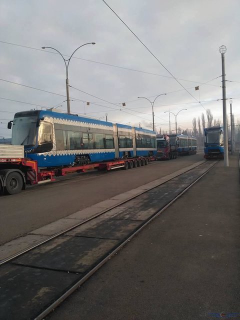 Новые трамваи. Фото: kpt.kiev.ua