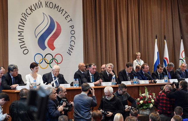 "Олимпийское собрание" в Москве. Фото AFP