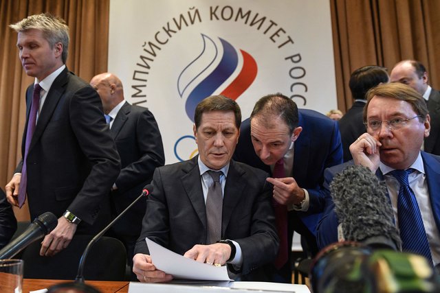 <p>"Олімпійське збори" в Москві. фото AFP</p>