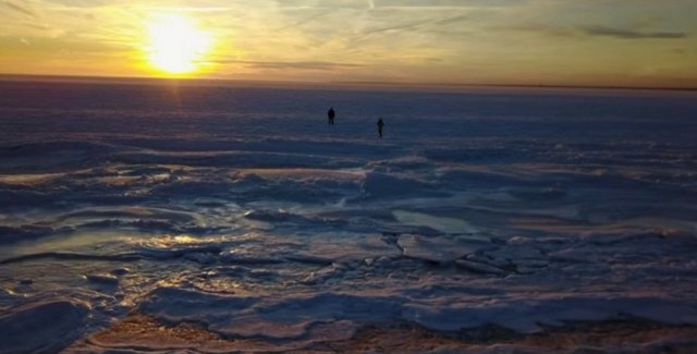 В США замерз океан. Фото: instagram | Фото: Юрий Кузнецов
