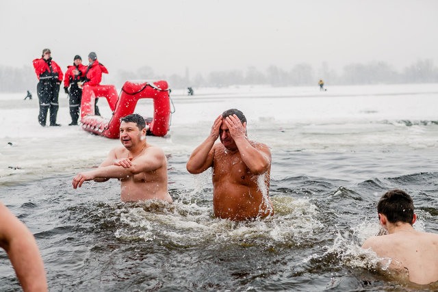 В Киеве праздовали Крещение | Фото: Данил Павлов