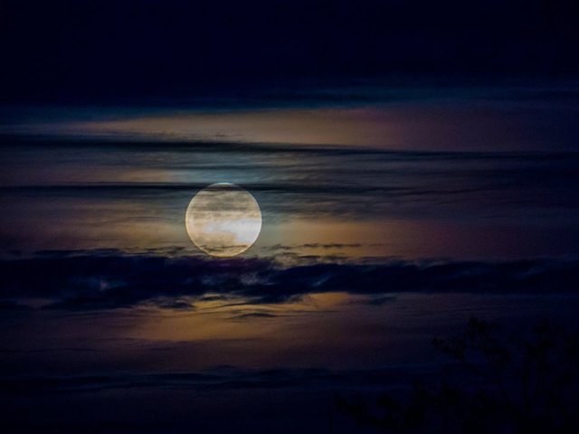 Луна выглядит намного больше и ярче. Фото: Любовь Карташова