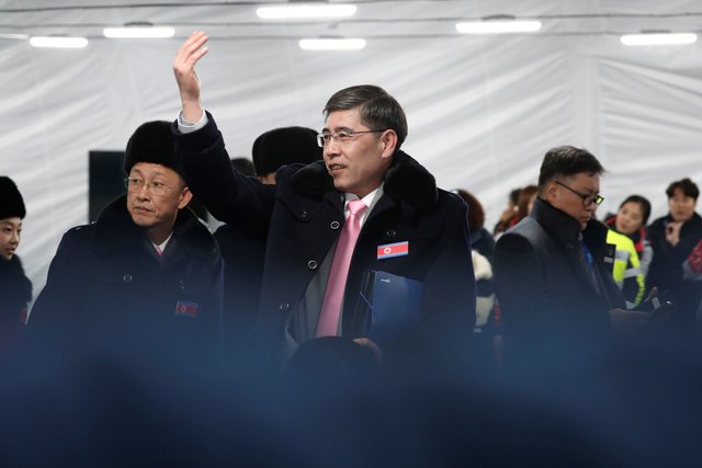 Приезд делегации Северной Кореи на Олимпиаду-2018. Фото AFP
