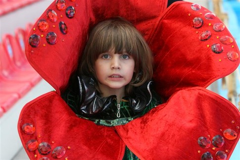 Одной из конкурсанток мама пошила костюм тюльпачика, фото А. Лесик