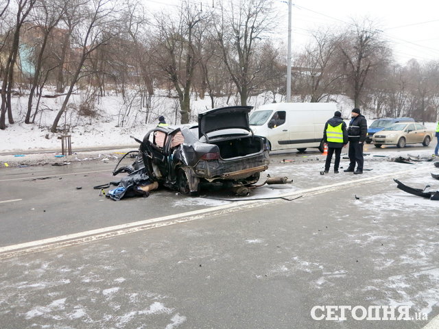 <p>Аварія на проспекті Лобановського. Фото: А. Ракитин</p>