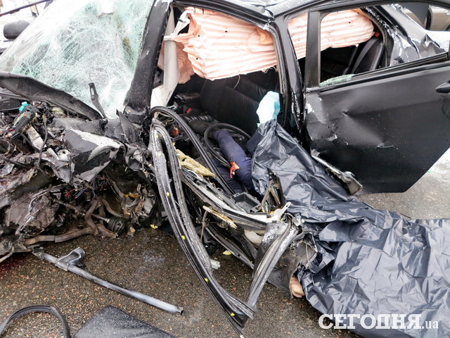 <p>Аварія на проспекті Лобановського. Фото: А. Ракитин</p>
