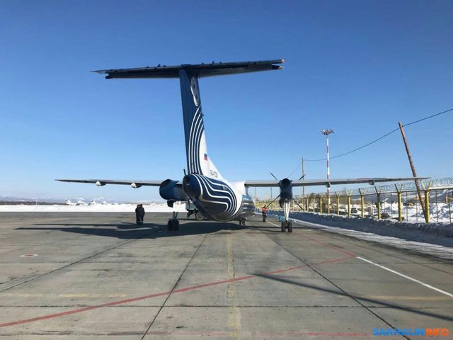 <p>DHC-8-200 авіакомпанії "Аврора". Фото: sakhalin.info</p>