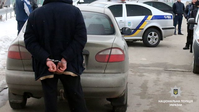 Мужчину задержали. Фото: ГУ НП в Киевской области