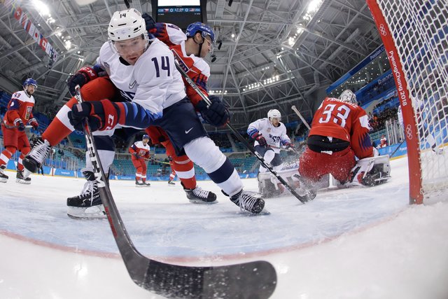 Чехия – США на Олимпиаде в Пхенчхане. Фото AFP