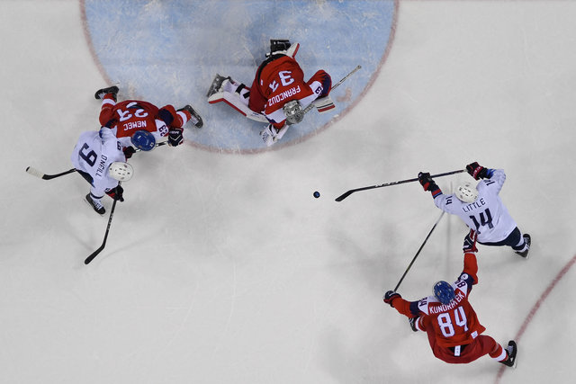<p>Чехія – США на Олімпіаді в Пхенчхані. Фото: AFP</p>