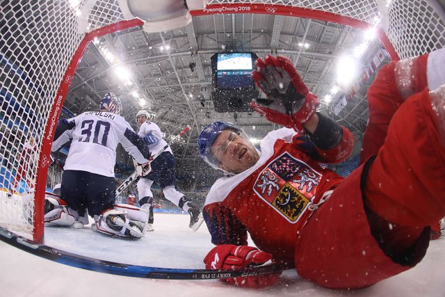 <p>Чехія – США на Олімпіаді в Пхенчхані. Фото: AFP</p>