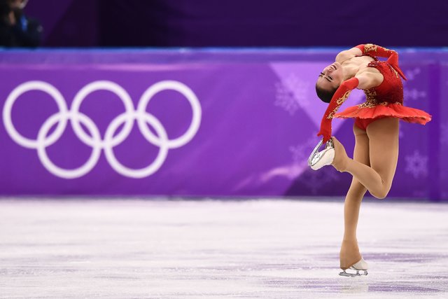 Фигуристка Алина Загитова на Олимпиаде-2018. Произвольная программа. Фото AFP