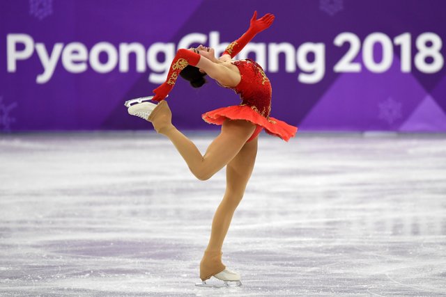 Фигуристка Алина Загитова на Олимпиаде-2018. Произвольная программа. Фото AFP