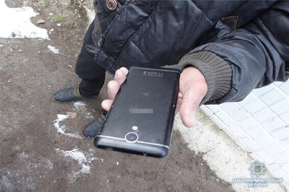 Грабителя задержали. Фото: kyiv.npu.gov.ua