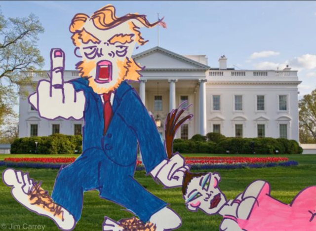 <p>Карикатури Джима Керрі на Дональда Трампа</p> | Фото: Фото: twitter.com/jimcarrey
