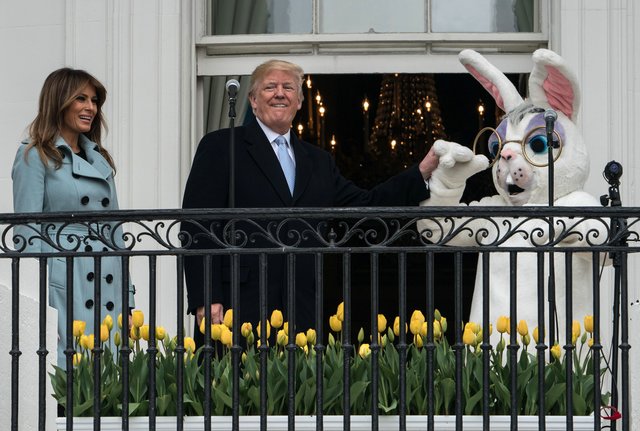 <p>Дональд і Меланія Трамп організували традиційний великодній прийом</p> | Фото: Фото: AFP