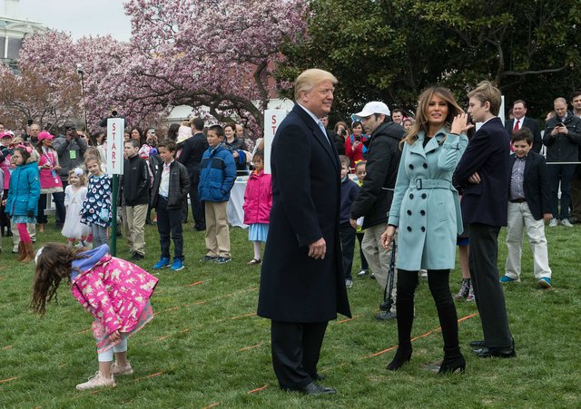 <p>Дональд і Меланія Трамп організували традиційний великодній прийом</p> | Фото: Фото: AFP