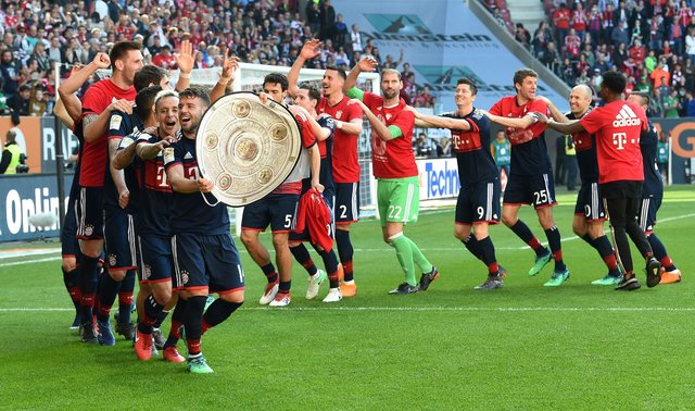"Бавария" снова выиграла чемпионат Германии. Фото AFP