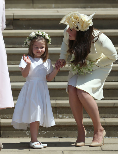 Кейт Миддлтон и принцесса Шарлотта на свадьбе принца Гарри и Меган Маркл | Фото: Фото: Getty
