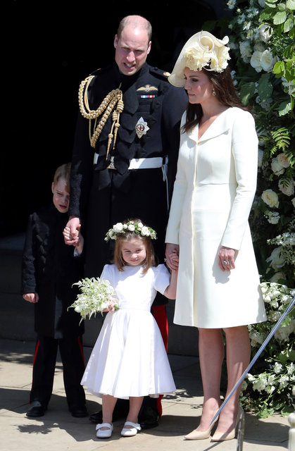 Кейт Міддлтон і принцеса Шарлотта на весіллі принца Гаррі і Меган Маркл | Фото: Фото: Getty