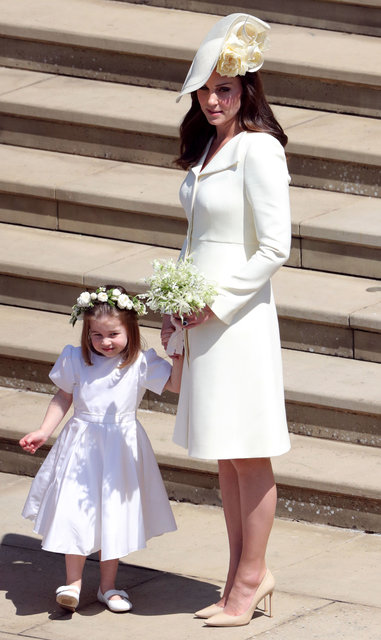 Кейт Миддлтон и принцесса Шарлотта на свадьбе принца Гарри и Меган Маркл | Фото: Фото: Getty