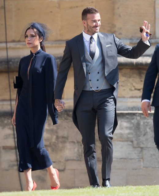 Виктория и Дэвид Бекхэм на свадьбе принца Гарри и Меган Маркл | Фото: Фото: Getty