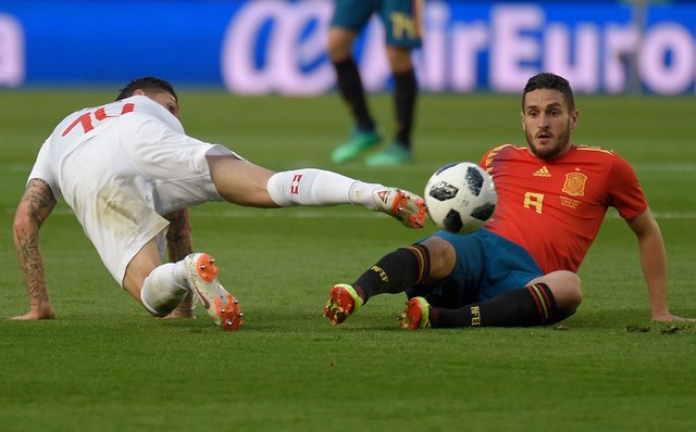 Спарринг перед ЧМ-2018. Испания – Швейцария – 1:1. Фото AFP
