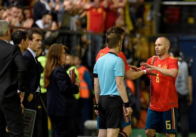Спарринг перед ЧМ-2018. Испания – Швейцария – 1:1. Фото AFP