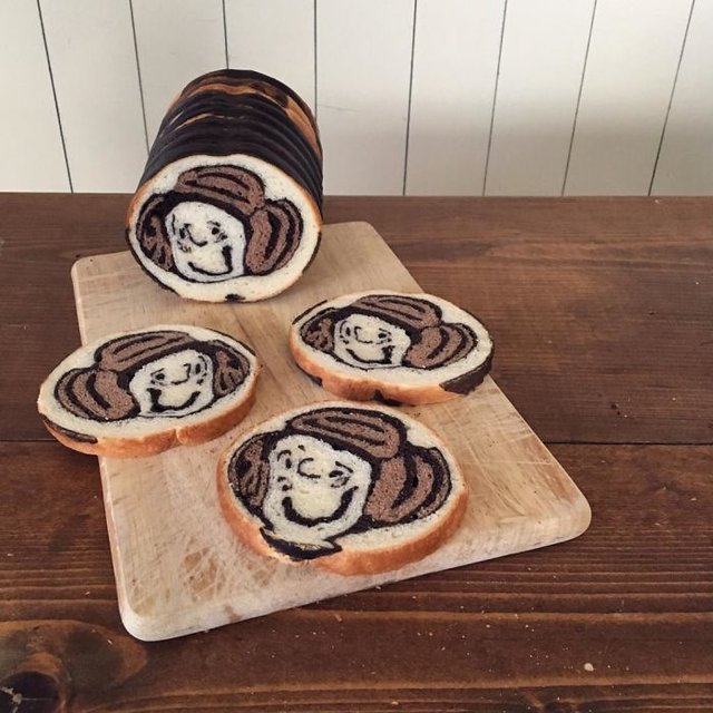 Хліб у вигляді малюнків і кумедних тварин | Фото: Фото: instagram.com/konel_bread