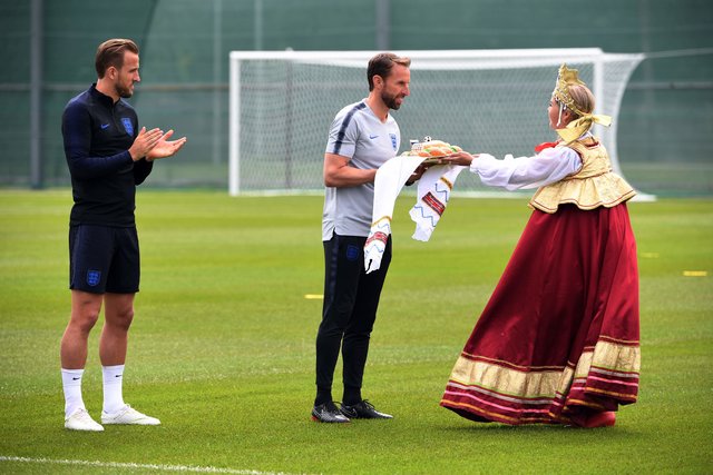 Перше тренування збірної Англії в Росії. фото AFP