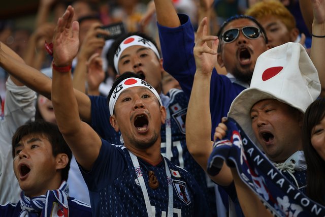 Фанаты перед матчем Япония – Сенегал