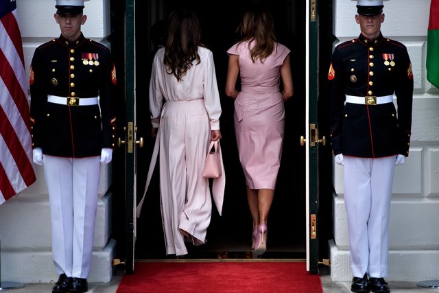 Король і королева Йорданії прибули з візитом в США | Фото: Фото: AFP