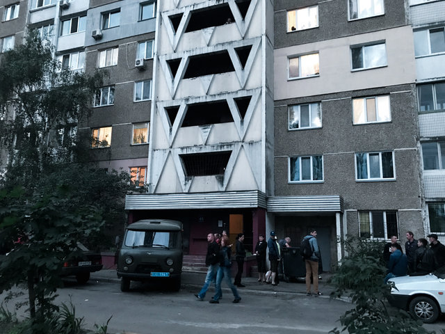Дом, где нашли тело женщины в крови. Фото: kiev.informator.ua