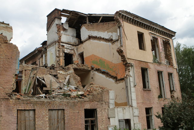 Дом через год после взрыва | Фото: Анатолий Бойко