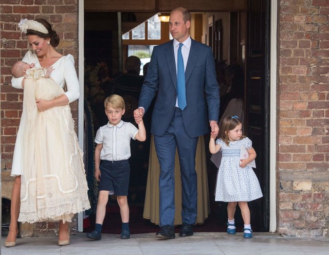 Принц Уильям и Кейт Миддлтон с детьми | Фото: Фото: AFP