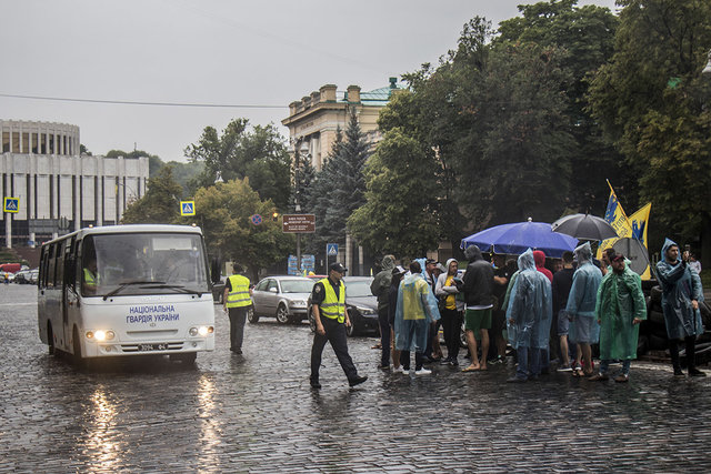 Участники акции съехались в столицу из разных областей. Фото: kiev.informator.ua
