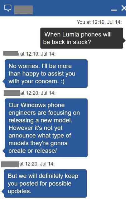 Переписка с разработчиком Microsoft