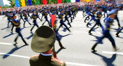 Парад в честь Дня Независимости в Минске. Фото AFP