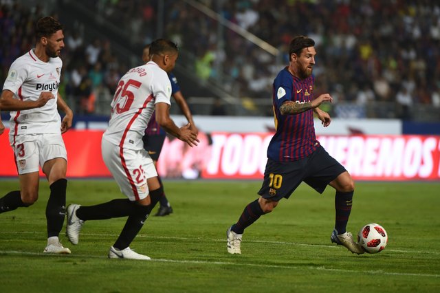 "Барселона" выиграла Суперкубок Испании. Фото AFP