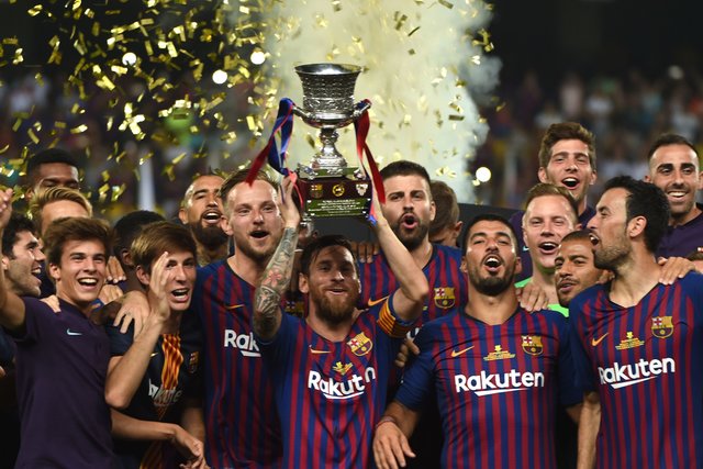 "Барселона" виграла Суперкубок Іспанії. Фото: AFP