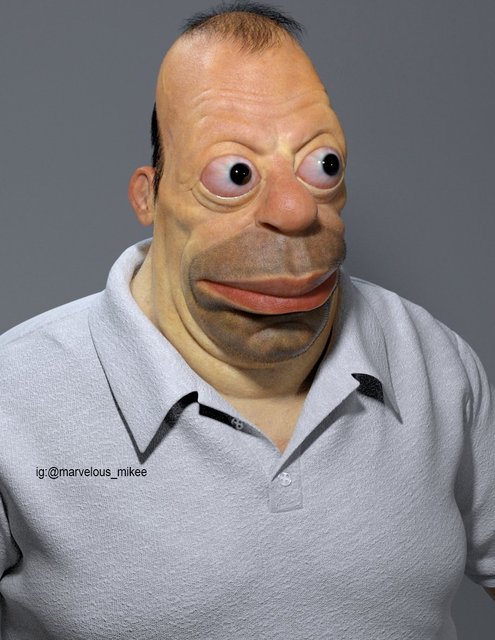 Гомер Сімпсон в 3D | Фото: twitter.com/Itsmiketheboxer