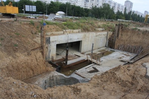 Стройка на станции Метро "Алексеевская", фото А.Пайсова