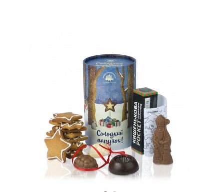 Шоколадный набор "Солодкий дарунок", в который помимо сладостей входит еще и разукрашка. Цена: 219 грн. | Фото: Фото: chocolate.lviv.ua