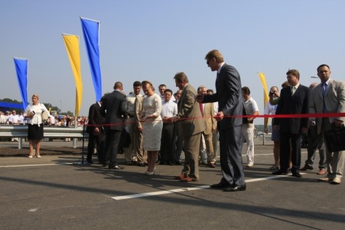 Тимошенко открыла трассу в Харькове, фото А.Пайсова
