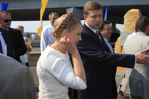 Тимошенко открыла трассу в Харькове, фото А.Пайсова