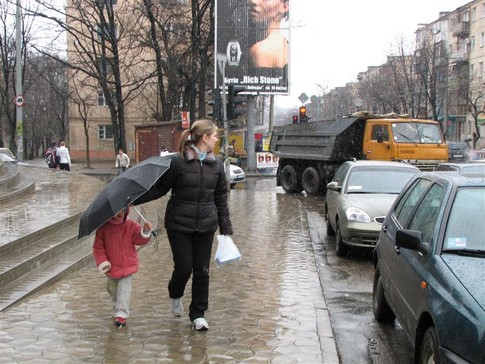 К дождю город был не готов, фото Е. Юзефчук