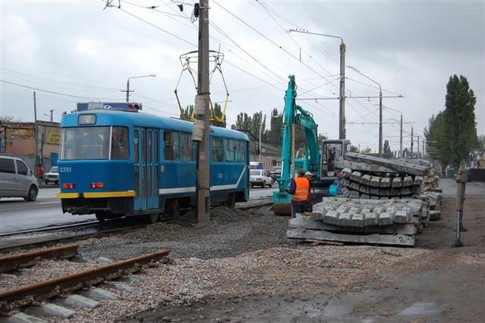 На ремонте. Власть обещает полностью обновить трамвайный парк Одессы и пустить скоростной трамвай, фото А. Шлыкова