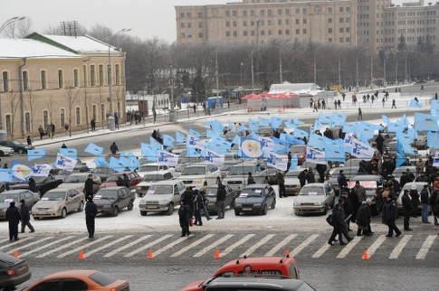 Харьковчане ударили автопробегом по транспортному сбору, фото М.Кучнева